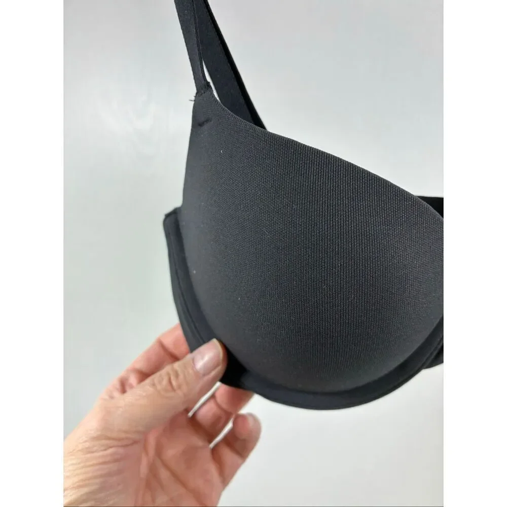 SKIMS NWOT Unlined Bra in Onyx Size 30C - Picture 3 of 6